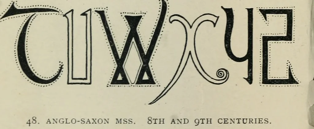 An illustration from Alphabets old and new, for the use of craftsmen : with an introductory essay on Art in the alphabet, 1898, leaf 83