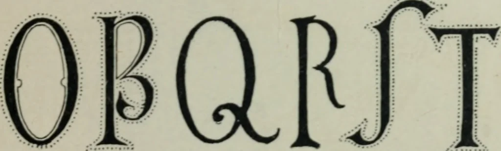 An illustration from Alphabets old and new, for the use of craftsmen : with an introductory essay on Art in the alphabet, 1898, leaf 84