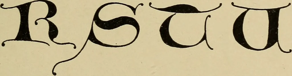 An illustration from Alphabets old and new, for the use of craftsmen, 1910, leaf 108