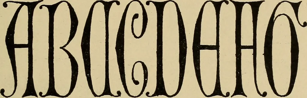 An illustration from Alphabets old and new, for the use of craftsmen, 1910, leaf 110