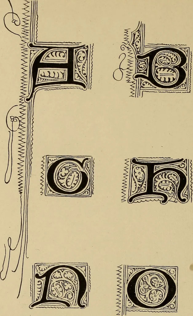 An illustration from Alphabets old and new, for the use of craftsmen, 1910, leaf 113