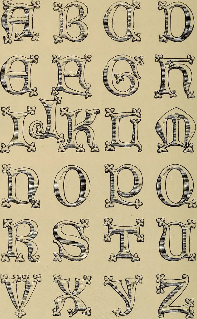 An illustration from Alphabets old and new, for the use of craftsmen, 1910, leaf 125