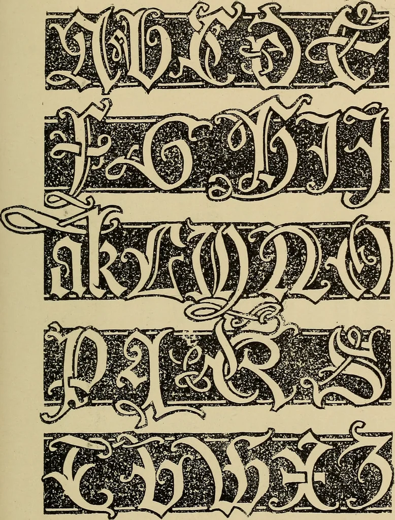 An illustration from Alphabets old and new, for the use of craftsmen, 1910, leaf 126