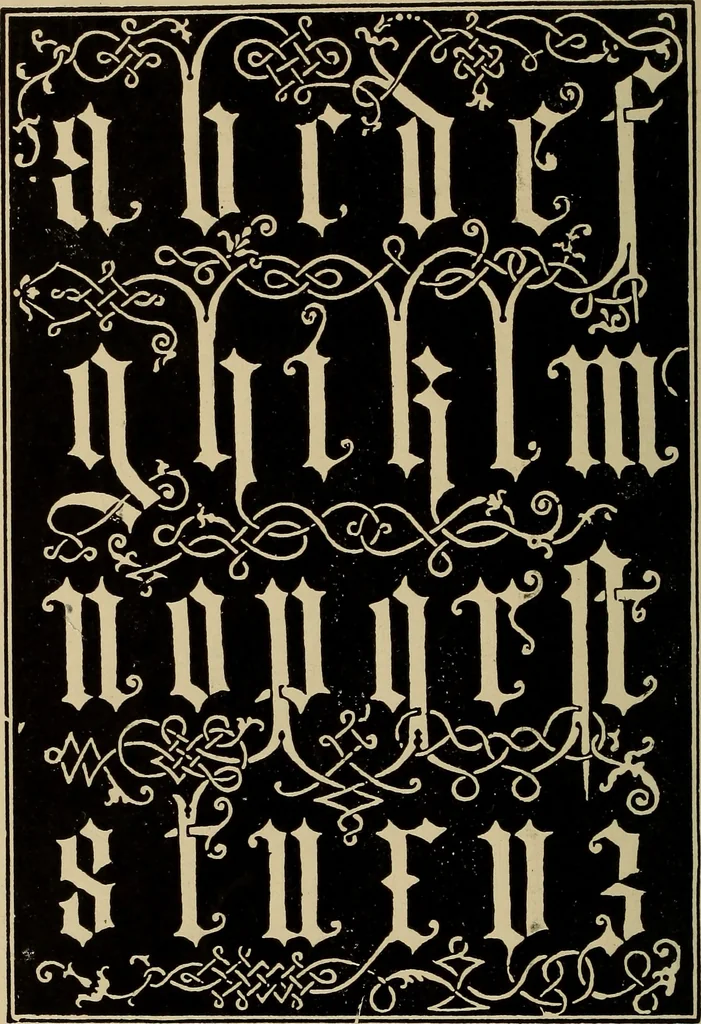 An illustration from Alphabets old and new, for the use of craftsmen, 1910, leaf 153