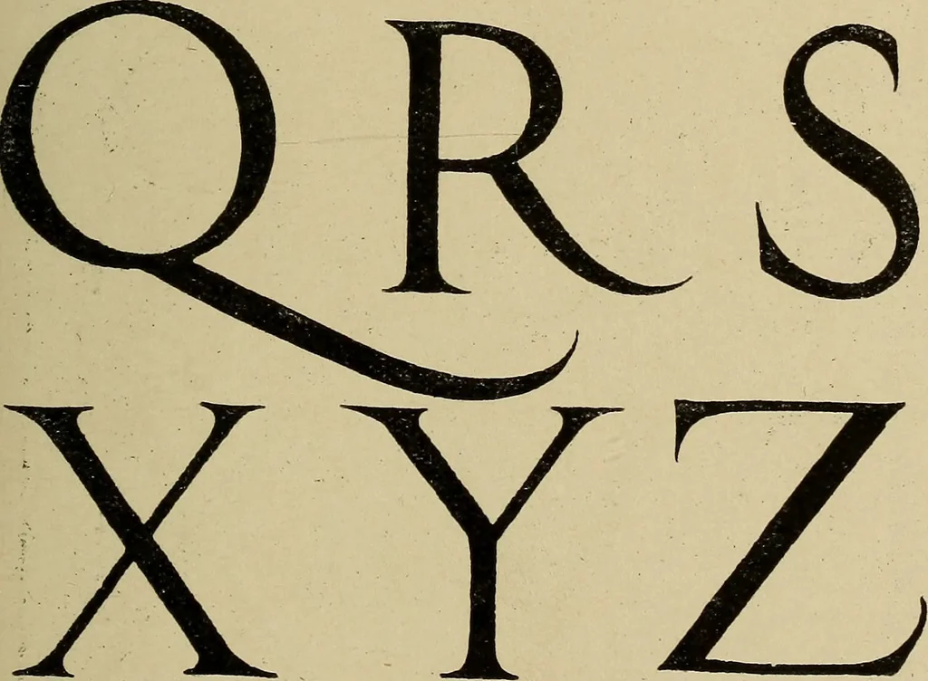 An illustration from Alphabets old and new, for the use of craftsmen, 1910, leaf 156