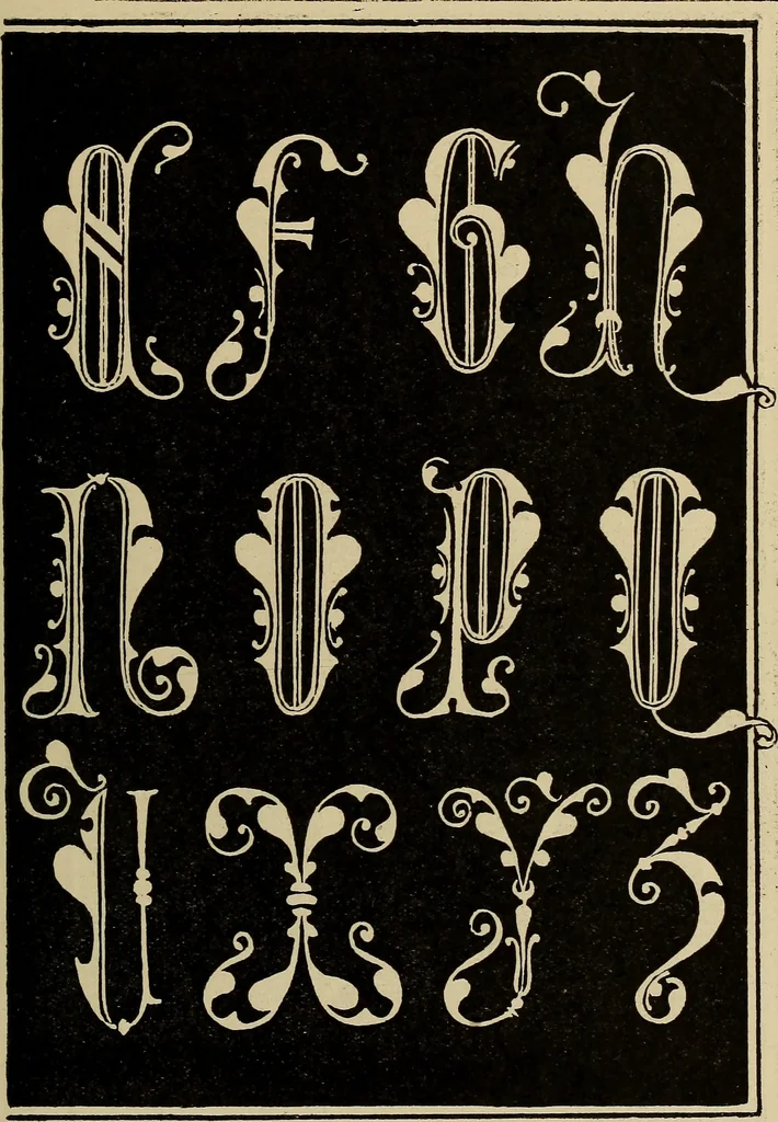 An illustration from Alphabets old and new, for the use of craftsmen, 1910, leaf 160