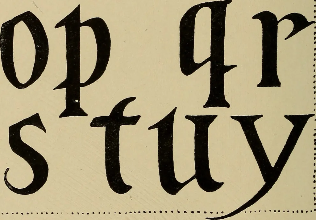 An illustration from Alphabets old and new, for the use of craftsmen, 1910, leaf 167