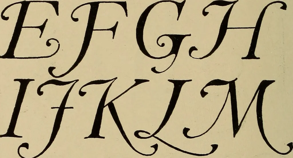 An illustration from Alphabets old and new, for the use of craftsmen, 1910, leaf 171