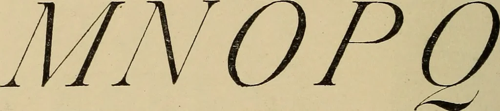 An illustration from Alphabets old and new, for the use of craftsmen, 1910, leaf 209