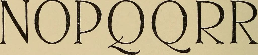 An illustration from Alphabets old and new, for the use of craftsmen, 1910, leaf 211
