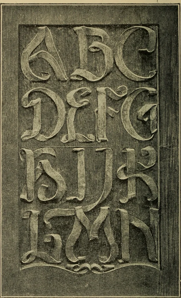 An illustration from Alphabets old and new, for the use of craftsmen, 1910, leaf 231