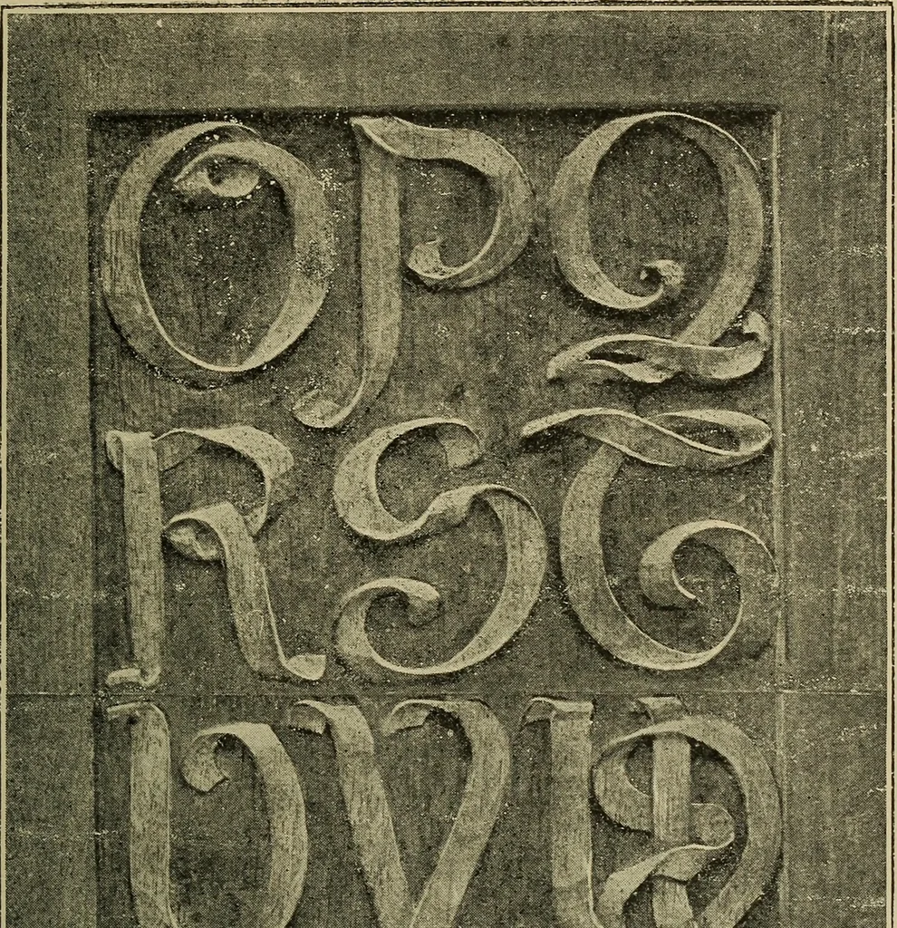 An illustration from Alphabets old and new, for the use of craftsmen, 1910, leaf 232