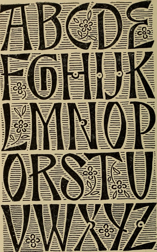 An illustration from Alphabets old and new, for the use of craftsmen, 1910, leaf 233