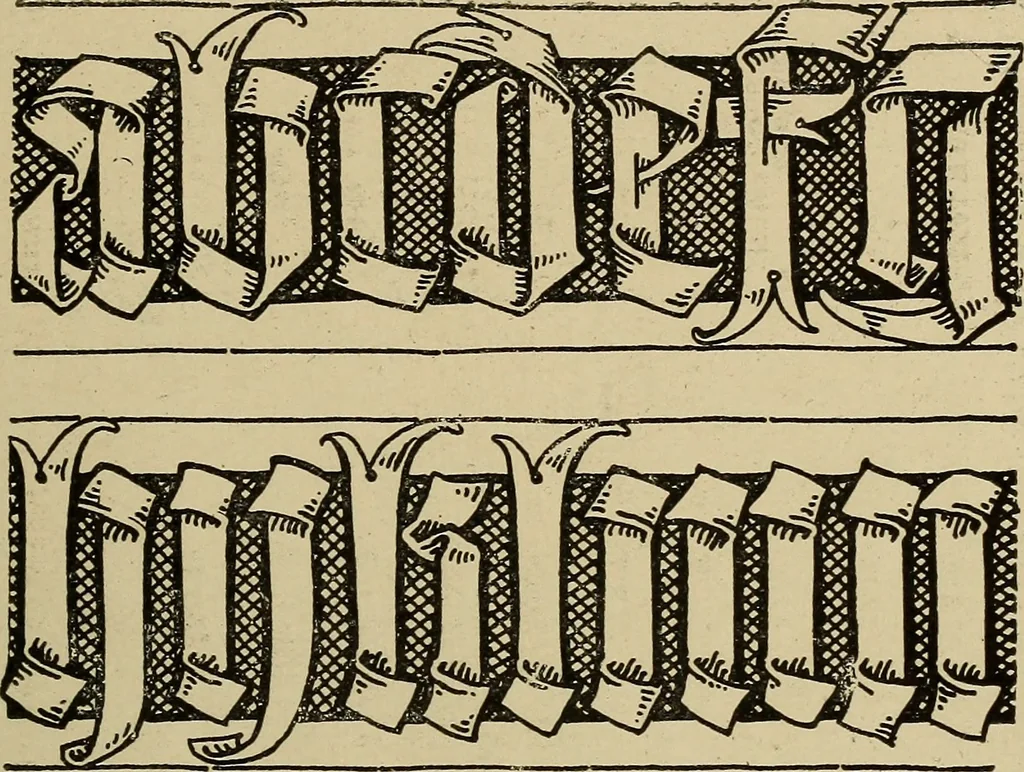 An illustration from Alphabets old and new, for the use of craftsmen, 1910, leaf 234