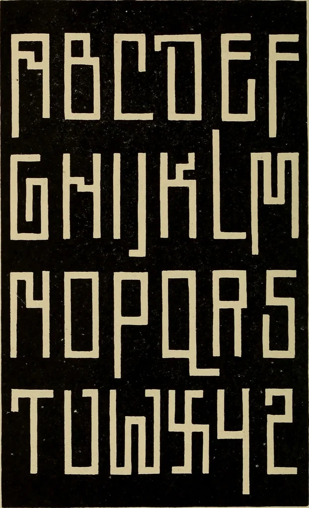 An illustration from Alphabets old and new, for the use of craftsmen, 1910, leaf 239