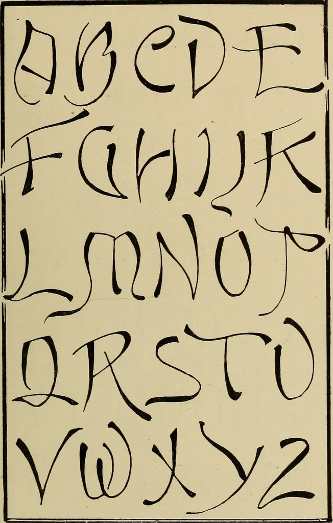 An illustration from Alphabets old and new, for the use of craftsmen, 1910, leaf 240
