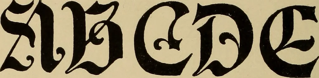 An illustration from Alphabets old and new, for the use of craftsmen, 1910, leaf 253