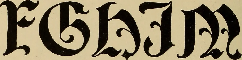 An illustration from Alphabets old and new, for the use of craftsmen, 1910, leaf 253