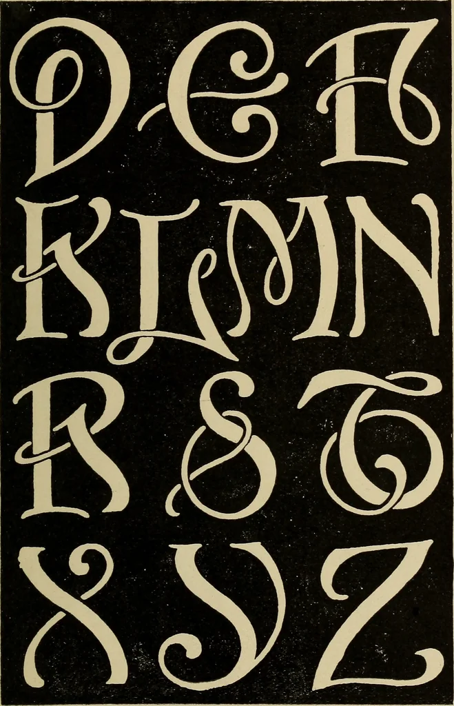 An illustration from Alphabets old and new, for the use of craftsmen, 1910, leaf 260