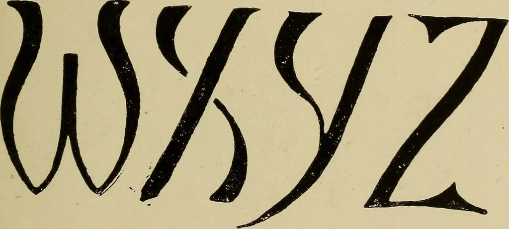 An illustration from Alphabets old and new, for the use of craftsmen, 1910, leaf 262