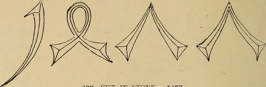 An illustration from Alphabets old and new, for the use of craftsmen, 1910, leaf 271