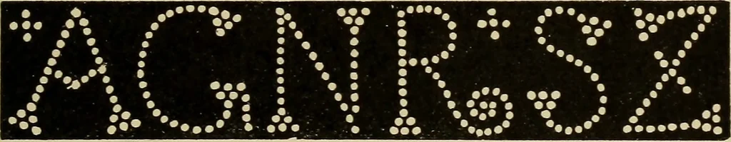 An illustration from Alphabets old and new, for the use of craftsmen, 1910, leaf 76