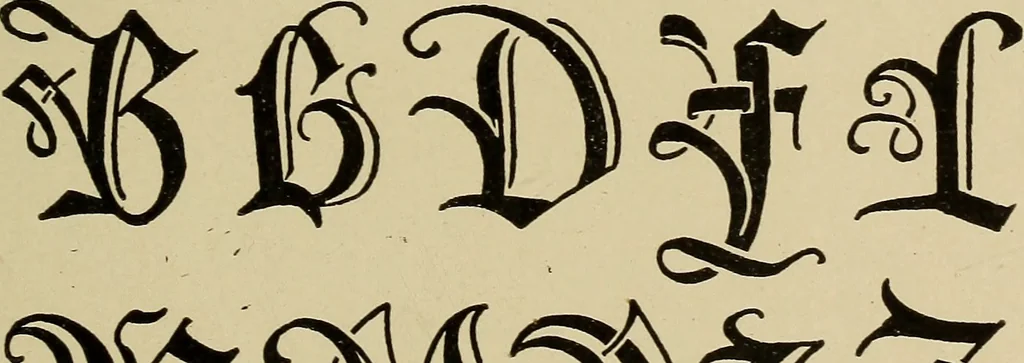 An illustration from Alphabets old and new, for the use of craftsmen, 1910, leaf 76