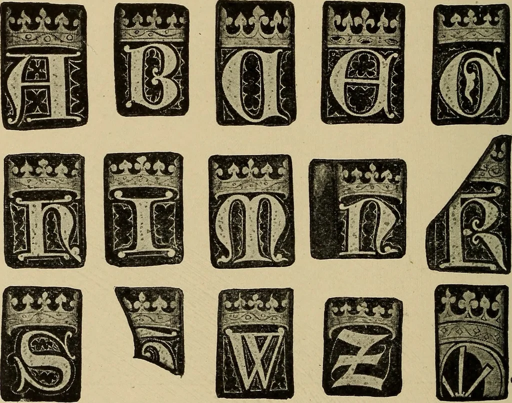 An illustration from Alphabets old and new, for the use of craftsmen, 1910, leaf 83