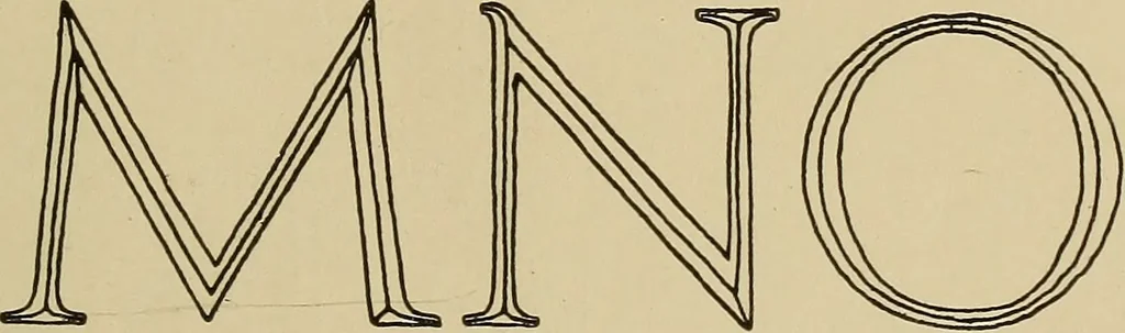 An illustration from Alphabets old and new, for the use of craftsmen, 1910, leaf 90