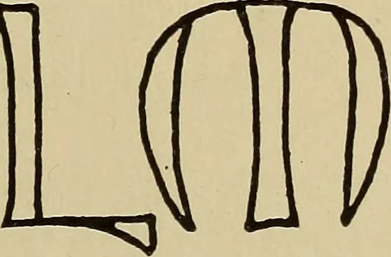 An illustration from Alphabets old and new, for the use of craftsmen, 1910, leaf 94