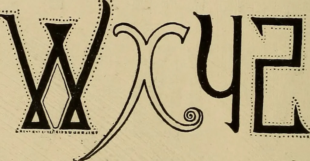 An illustration from Alphabets old and new, for the use of craftsmen, 1910, leaf 97