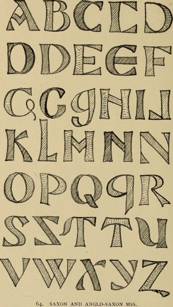 An illustration from Alphabets old and new, for the use of craftsmen, 1910, leaf 99