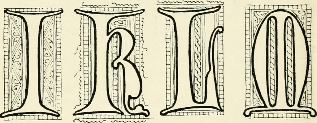 An illustration from Alphabets old and new, for the use of craftsmen : with an introductory essay on Art in the alphabet, 1898, leaf 103