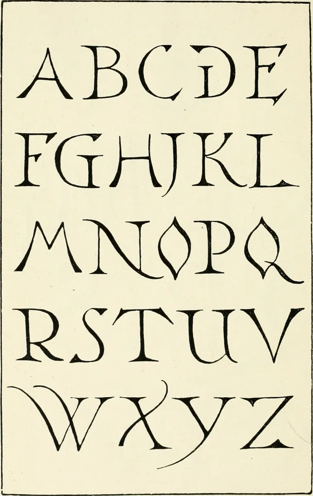 An illustration from Alphabets old and new, for the use of craftsmen : with an introductory essay on Art in the alphabet, 1898, leaf 127