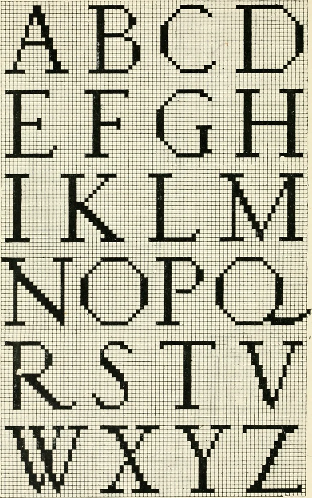 An illustration from Alphabets old and new, for the use of craftsmen : with an introductory essay on Art in the alphabet, 1898, leaf 137
