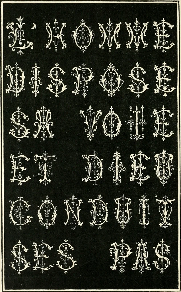 An illustration from Alphabets old and new, for the use of craftsmen : with an introductory essay on Art in the alphabet, 1898, leaf 141