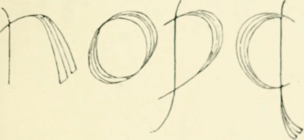 An illustration from Alphabets old and new, for the use of craftsmen : with an introductory essay on Art in the alphabet, 1898, leaf 178