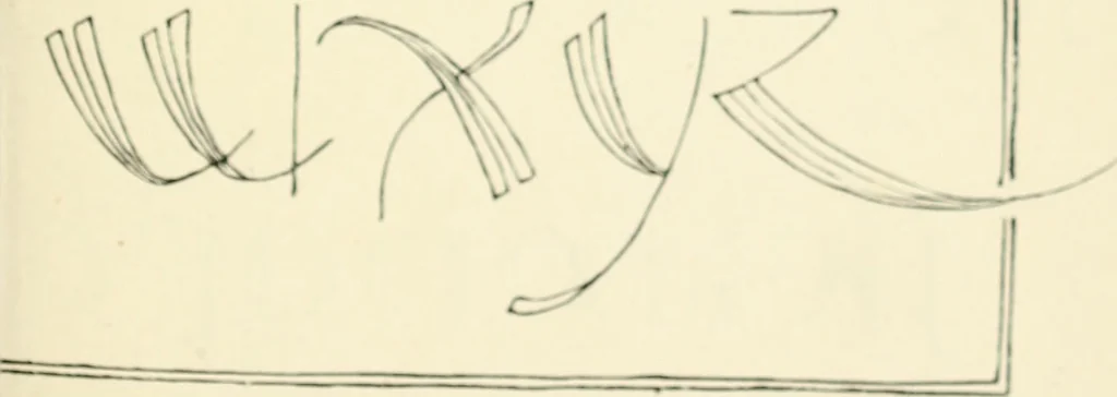 An illustration from Alphabets old and new, for the use of craftsmen : with an introductory essay on Art in the alphabet, 1898, leaf 178