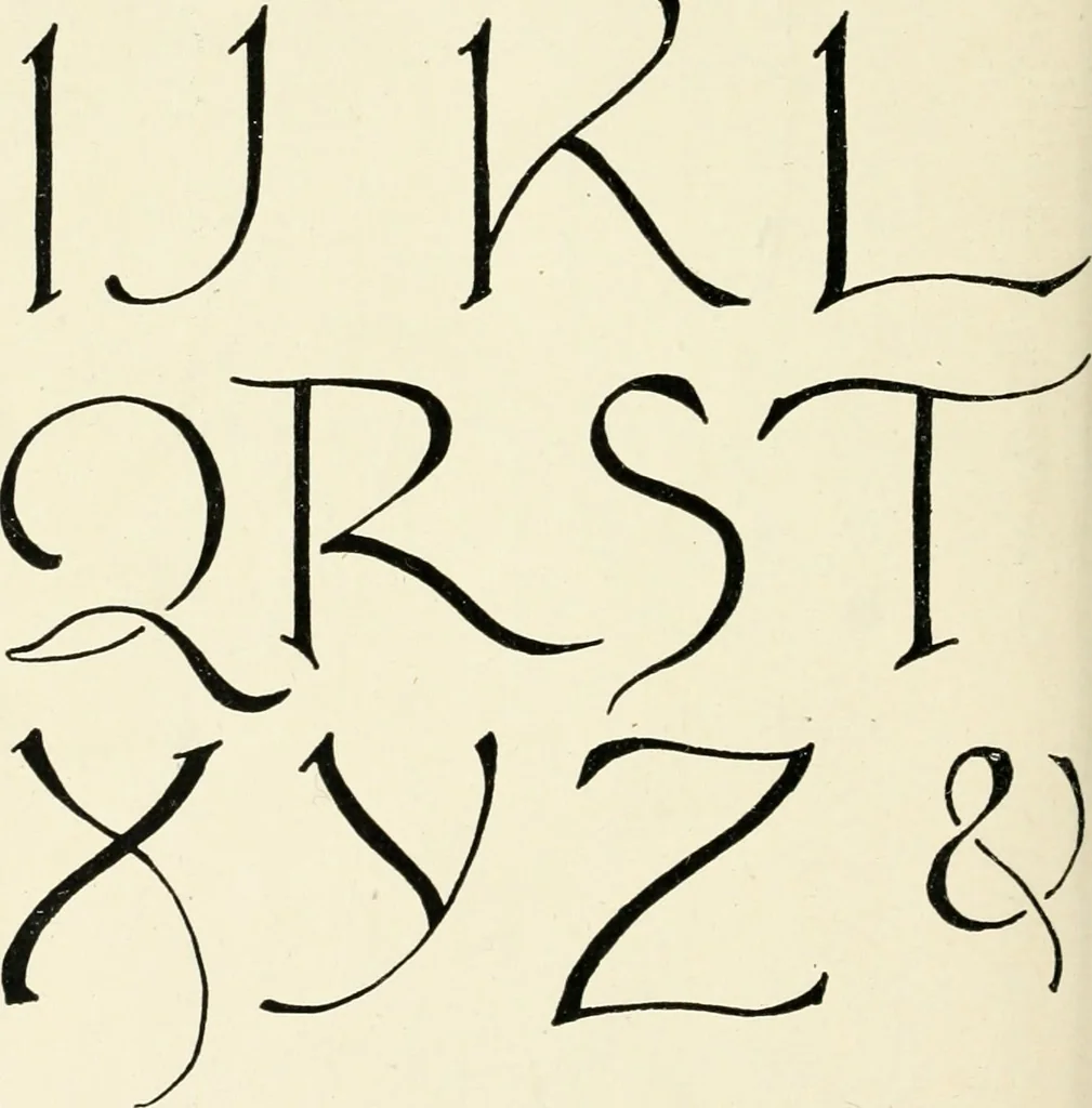 An illustration from Alphabets old and new, for the use of craftsmen : with an introductory essay on Art in the alphabet, 1898, leaf 179