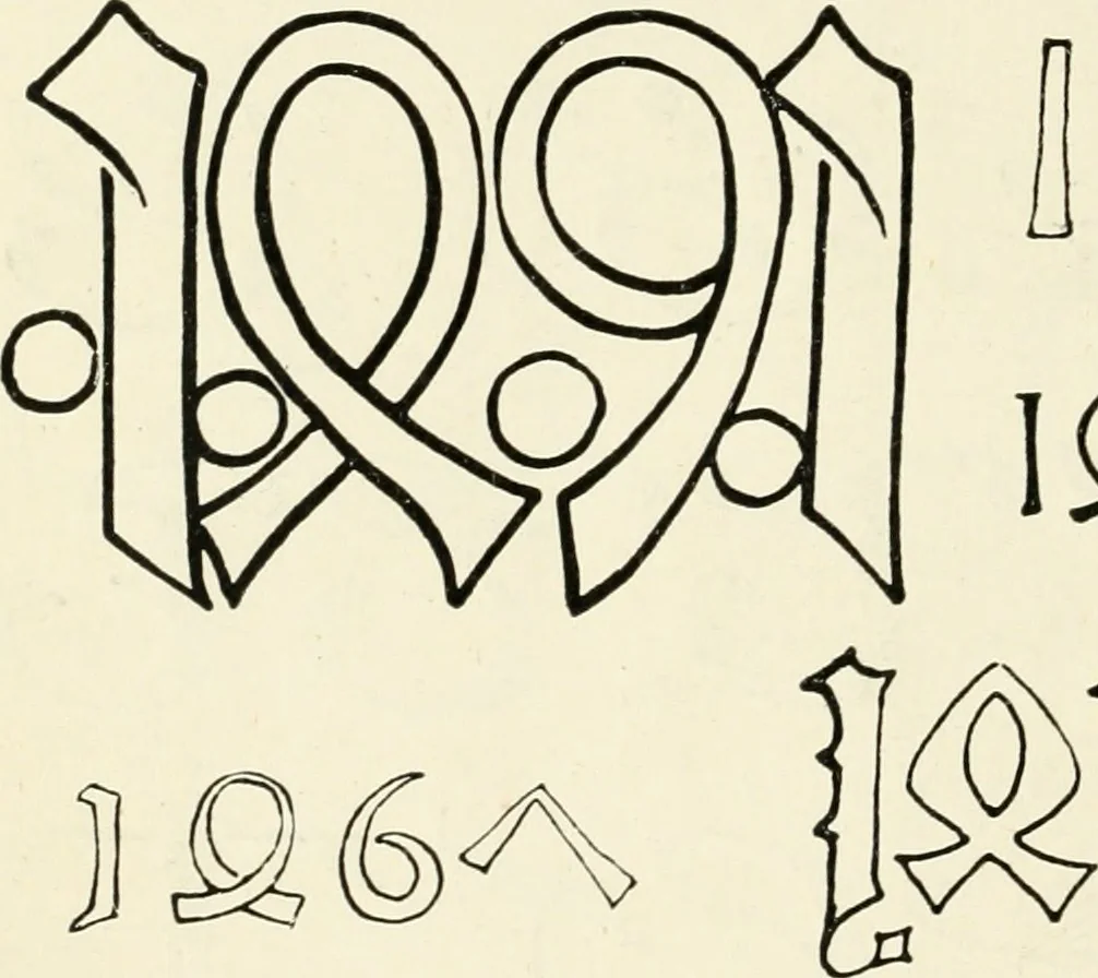 An illustration from Alphabets old and new, for the use of craftsmen : with an introductory essay on Art in the alphabet, 1898, leaf 205