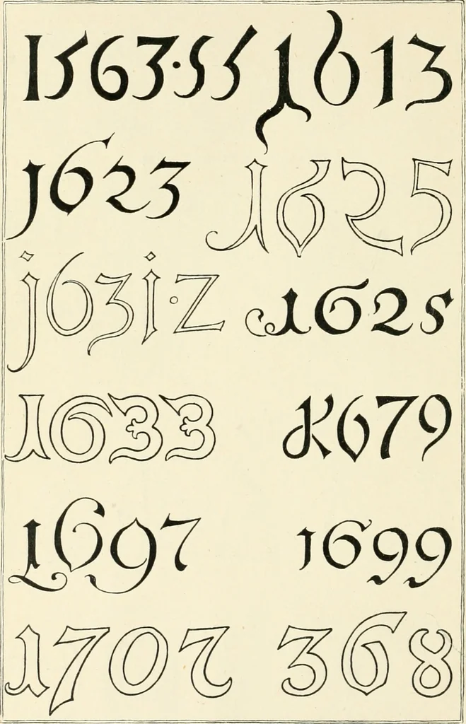 An illustration from Alphabets old and new, for the use of craftsmen : with an introductory essay on Art in the alphabet, 1898, leaf 215