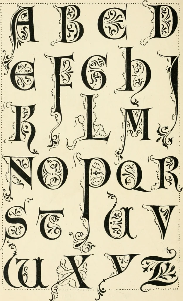 An illustration from Alphabets old and new, for the use of craftsmen : with an introductory essay on Art in the alphabet, 1898, leaf 81
