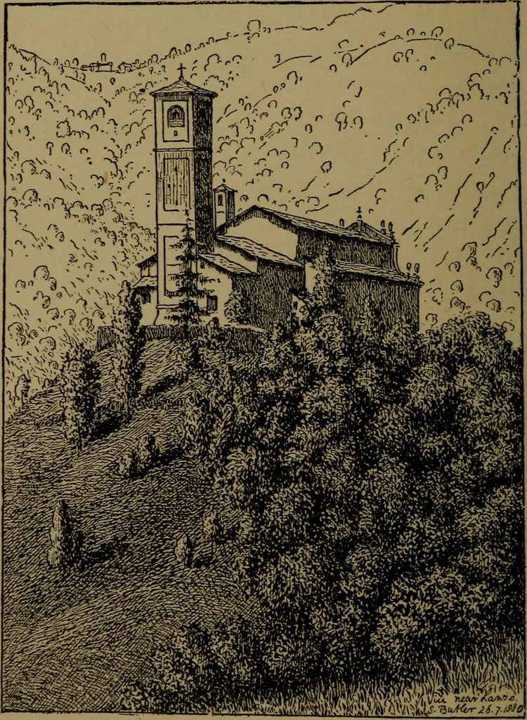 An illustration from Alps and sanctuaries of Piedmont and the canton Ticino, 1913, leaf 169
