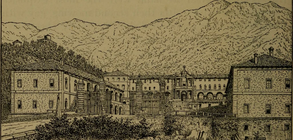 An illustration from Alps and sanctuaries of Piedmont and the canton Ticino, 1913, leaf 179