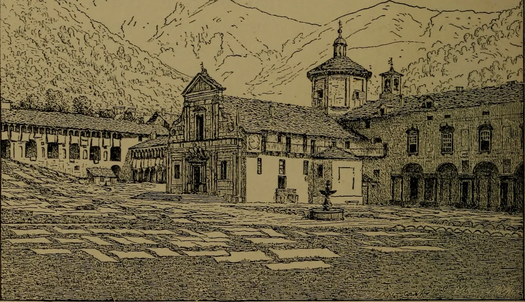An illustration from Alps and sanctuaries of Piedmont and the canton Ticino, 1913, leaf 181