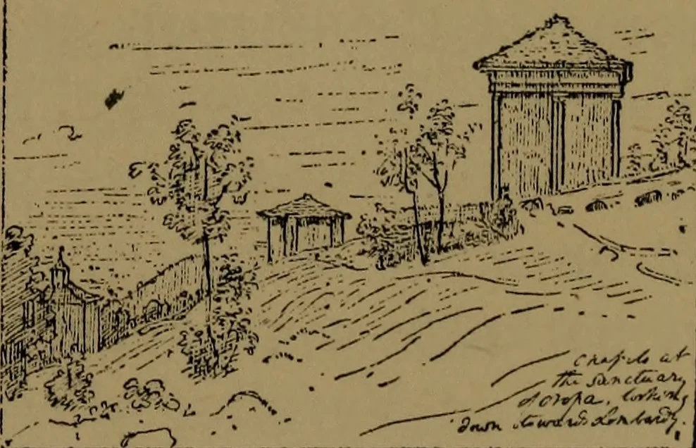 An illustration from Alps and sanctuaries of Piedmont and the canton Ticino, 1913, leaf 182