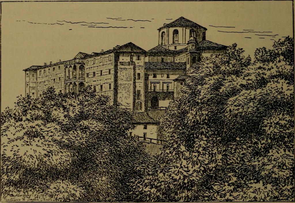 An illustration from Alps and sanctuaries of Piedmont and the canton Ticino, 1913, leaf 201