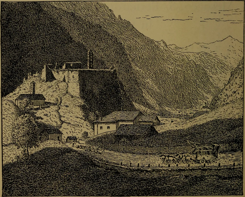 An illustration from Alps and sanctuaries of Piedmont and the canton Ticino, 1913, leaf 215