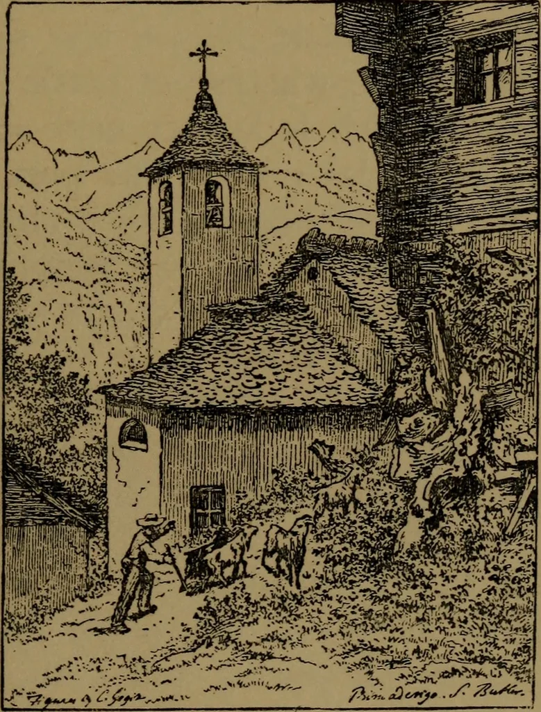 An illustration from Alps and sanctuaries of Piedmont and the canton Ticino, 1913, leaf 42