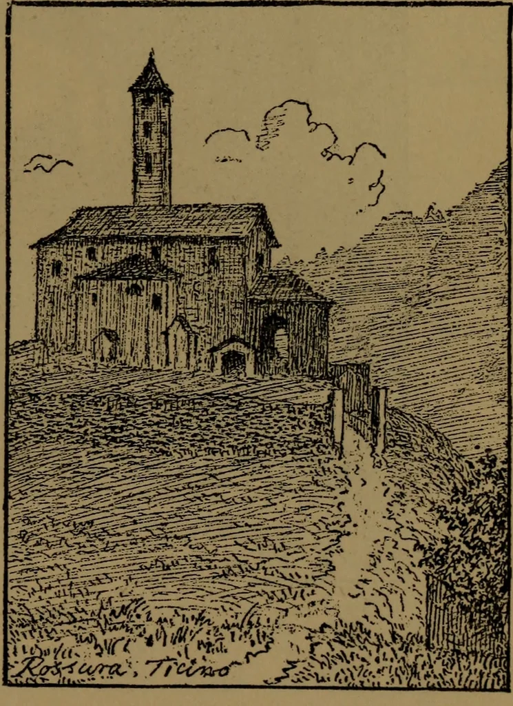 An illustration from Alps and sanctuaries of Piedmont and the canton Ticino, 1913, leaf 56